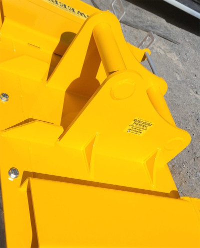Headstock. Custom-made brackets for loader attachments manufactured by Michael Holohan Engineering, Laois, Ireland