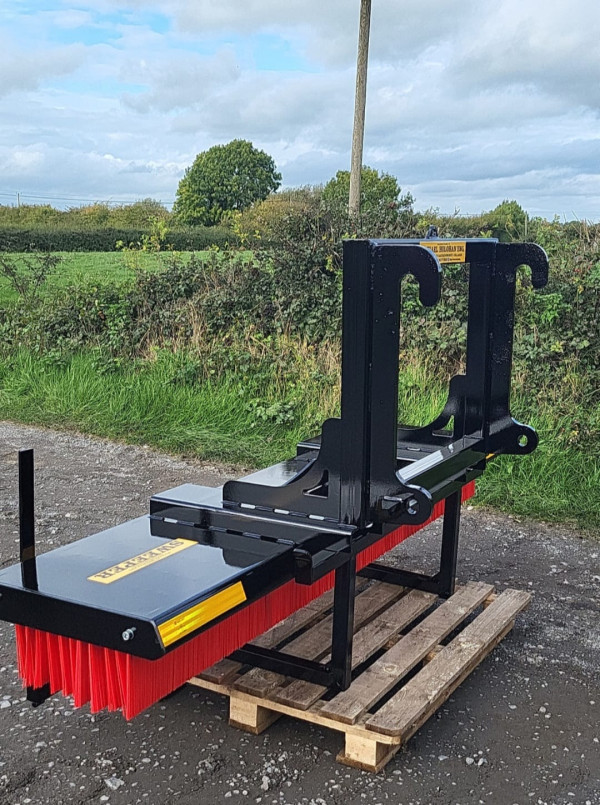 JCB & Volvo custom-made brackets for loader attachments manufactured by Michael Holohan Engineering, Laois, Ireland